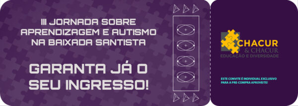 Pré-venda - III Jornada Sobre Aprendizagem e Autismo na Baixada Santista